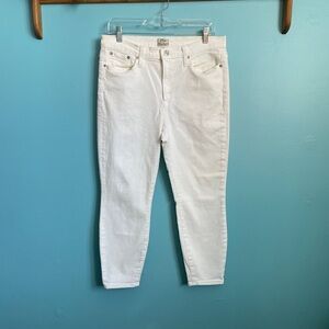 J. Crew Women's Crisp White Ankle Jeans